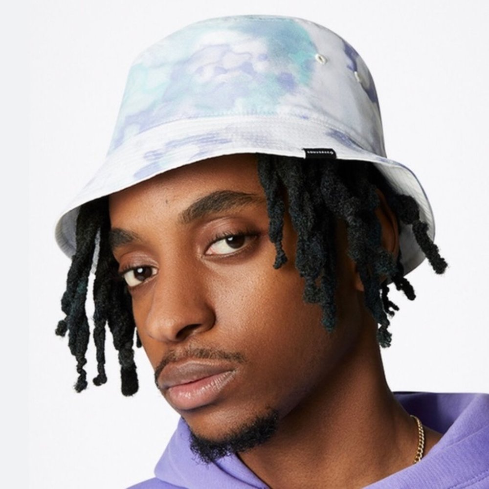 🔥HOT SALE🔥Converse Reversible Bucket Hat Blue White Canvas 10023011-A05